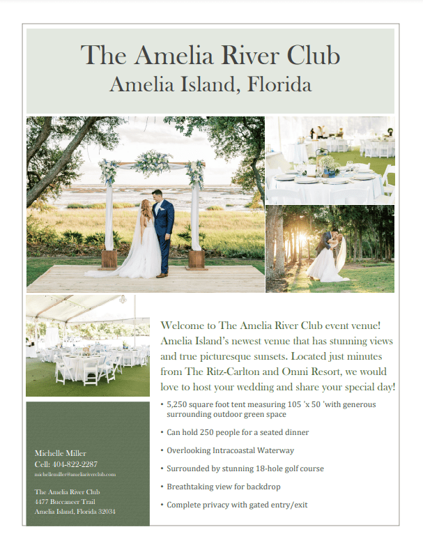 Weddings & Events - The Amelia River Club